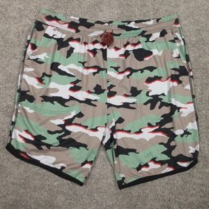 Municipal Sport Utility Gear Shorts Mens XL Green Camouflage Performance Stretch